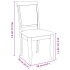 Sillas de comedor con cojines 2uds madera maciza blanco