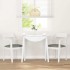 Sillas de comedor con cojines 2uds madera maciza blanco