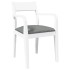 Sillas de comedor con cojines 2uds madera maciza blanco