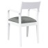 Sillas de comedor con cojines 2uds madera maciza blanco