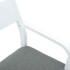 Sillas de comedor con cojines 2uds madera maciza blanco
