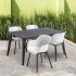 Silla de jardín Keter con patas de metal Noa 2 uds