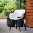 Silla de jardín Keter con patas de metal Noa 2 uds