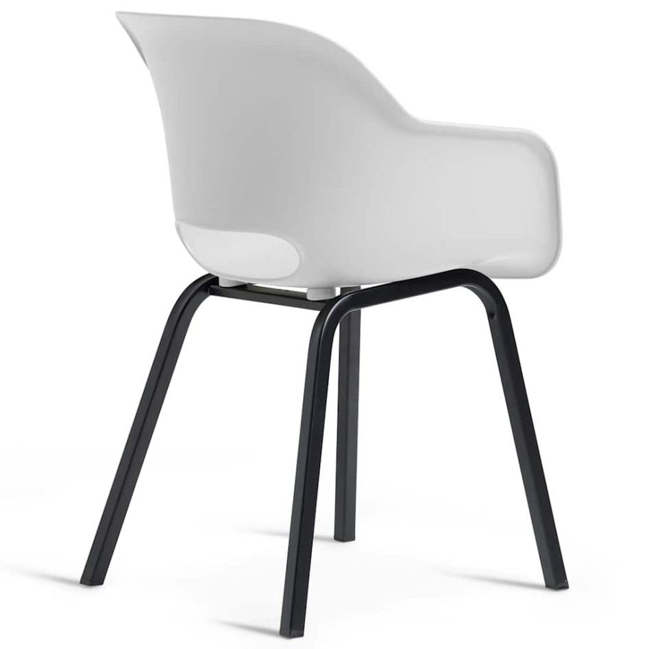 Silla de jardín Keter con patas de metal Noa 2 uds