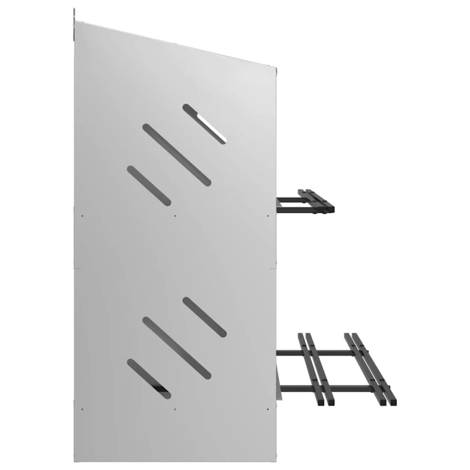 Nido para gallinas con 8 compartimentos plateado