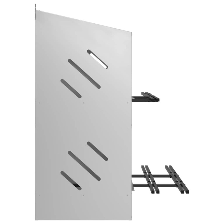 Nido para gallinas con 6 compartimentos plateado