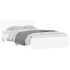 Estructura de cama con cabecero y luces LED blanco 120x200