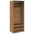 Armario de madera de ingeniería roble artesanal 80x50x200