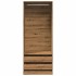 Armario de madera de ingeniería roble artesanal 80x50x200