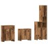 Juego de muebles de baño 4 piezas madera ingeniería