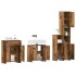 Juego de muebles de baño 4 piezas madera ingeniería