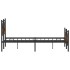 Estructura de cama sin colchón madera roble ahumado 140x200