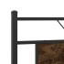 Estructura de cama sin colchón metal roble ahumado 160x200
