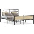 Estructura de cama sin colchón madera roble Sonoma 140x190