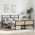 Estructura de cama sin colchón madera roble Sonoma 140x190