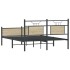 Estructura de cama sin colchón madera roble Sonoma 140x190