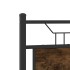 Estructura de cama sin colchón madera roble ahumado 120x200
