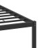Estructura de cama sin colchón madera roble ahumado 120x200