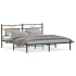 Estructura de cama madera de ingeniería roble Sonoma 160x200
