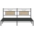 Estructura de cama madera de ingeniería roble Sonoma 160x200