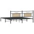 Estructura de cama madera de ingeniería roble Sonoma 160x200