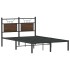 Estructura de cama sin colchón madera marrón roble 120x200