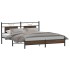 Estructura de cama sin colchón madera marrón roble 160x200