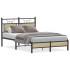 Estructura de cama sin colchón madera roble Sonoma 120x200