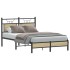 Estructura de cama sin colchón madera roble Sonoma 120x200