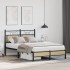 Estructura de cama sin colchón madera roble Sonoma 120x200