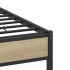 Estructura de cama sin colchón madera roble Sonoma 120x200