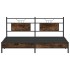 Estructura de cama sin colchón roble ahumado 160x200