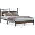 Estructura de cama sin colchón madera marrón roble 120x200