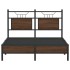 Estructura de cama sin colchón madera marrón roble 120x200