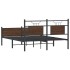 Estructura de cama sin colchón madera marrón roble 140x190