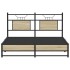 Estructura de cama sin colchón madera roble Sonoma 140x200