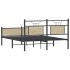 Estructura de cama sin colchón madera roble Sonoma 150x200