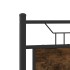 Estructura de cama sin colchón madera roble ahumado 120x190