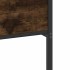 Estructura de cama sin colchón madera roble ahumado 120x190