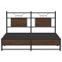 Estructura de cama sin colchón madera marrón roble 140x200