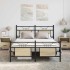 Estructura de cama sin colchón madera roble Sonoma 140x200