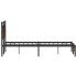 Estructura de cama sin colchón madera roble ahumado 120x190