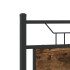 Estructura de cama sin colchón madera roble ahumado 120x190