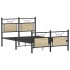 Estructura de cama sin colchón madera roble Sonoma 120x190