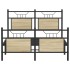 Estructura de cama sin colchón madera roble Sonoma 120x190