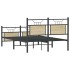 Estructura de cama sin colchón madera roble Sonoma 120x190