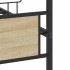 Estructura de cama sin colchón madera roble Sonoma 120x190