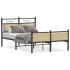 Estructura de cama sin colchón madera roble Sonoma 120x190