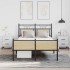 Estructura de cama sin colchón madera roble Sonoma 120x190