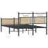 Estructura de cama sin colchón madera roble Sonoma 120x190